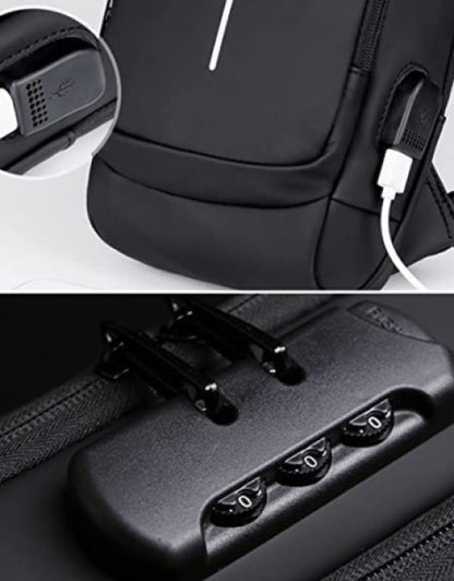 SHOULDER BAG WITH USB CHARGER